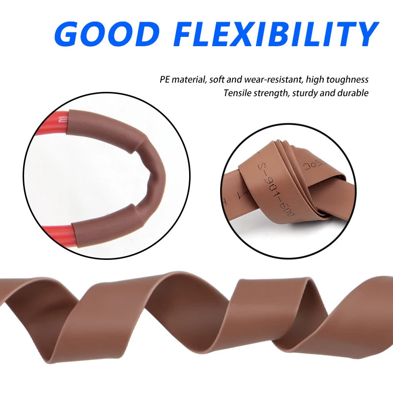 2/5M Brown 2 1 Heat Shrink Tube Diameter 1mm 50mm Wire Repai