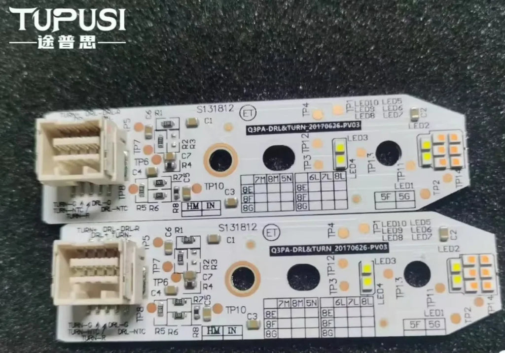 DRL LED Circuit Board 12V Xenon Car Headlight Microchip with Ballast Chip White Light Source Board for Audi