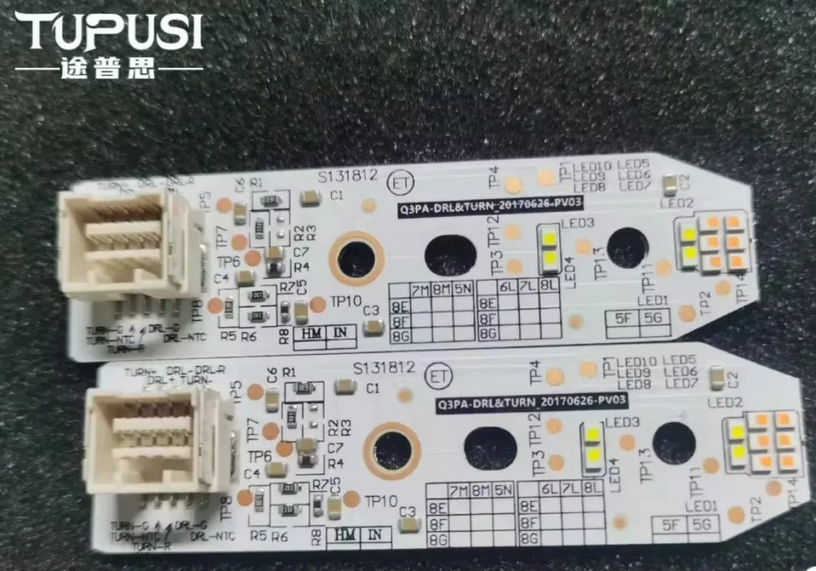 DRL LED Circuit Board 12V Xenon Car Headlight Microchip with Ballast Chip White Light Source Board for Audi
