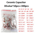300pcs 30value 50V Ceramic Capacitor Assorted Kit Assortment