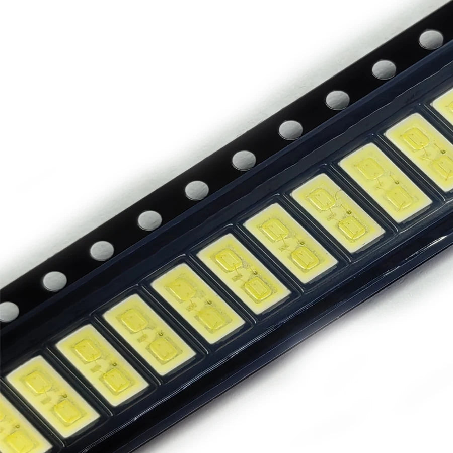 200PCS/Lot SMD LED 7030 6V 1W 90LM Cold White For TV Backlig