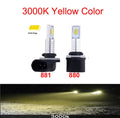 2Pcs 881 880 H27 LED Csp Headlight Kit 80W 12000LM Fog Bulbs 6000K 8000K IP68 Waterproof Mini Led Headlamp Car Accessories