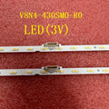 LED Backlight Strip for 28LED(3V) LED Strip(2)for Samsung UE43NU7470 UE43RU7410U UE43RU7025K UE43RU7400