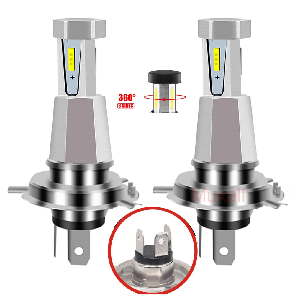 2Pcs New Sides H7 H4 LED Headlight Bulb H11 H1 Fog Light Wireless For Car Headlamp Auto Diode Lamps Turbo Led 12V