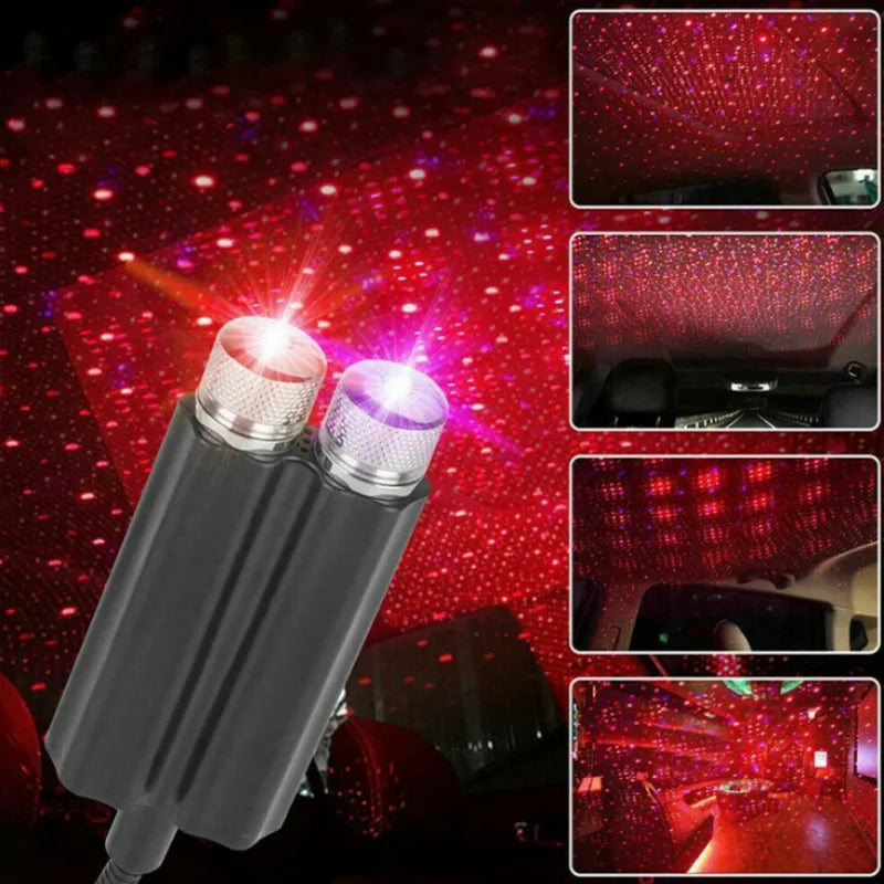 1pcs Car Interior Lights Roof Star Light USB LED Starry Atmo