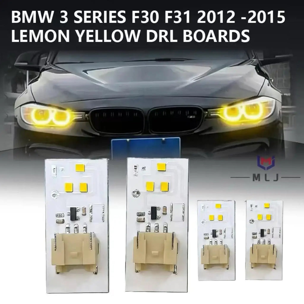 Xenon Headlight DRL Lemon Yellow Angel Eye Chip DRL Boards Car Accessories for BMW F30 F34 F31
