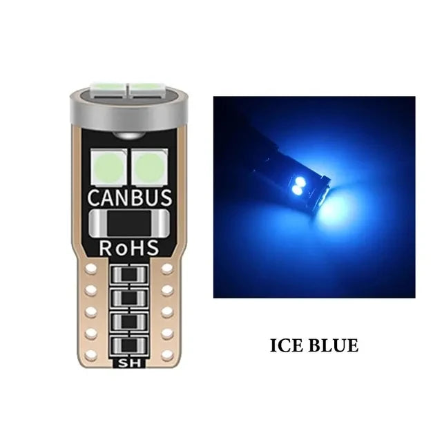 2/6/10Pcs T10 W5W 6SMD 3030 Super Bright LED Canbus No Error Car Interior Reading Dome Lights Auto Parking Lamp Wedg