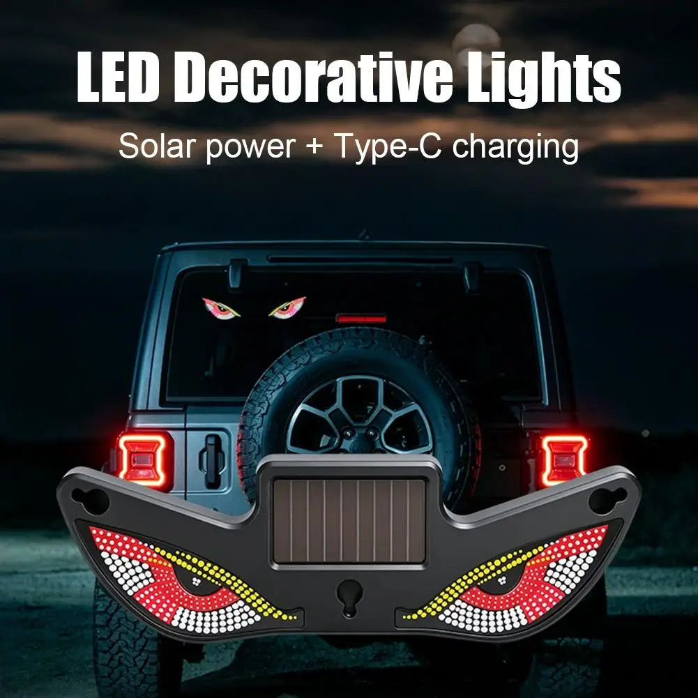 Upgrade Ambient Light Solar Powered Breathing Neon Light Car
