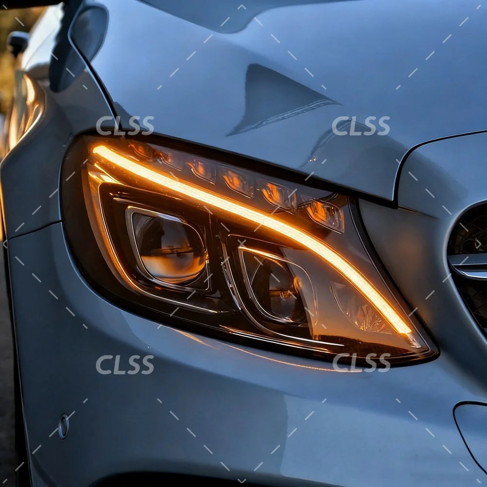 DRL LED Boards Lightsource For Mercedes-Benz C Class W205 C300 C350 2015-2018 Headlight Daytime Running Light