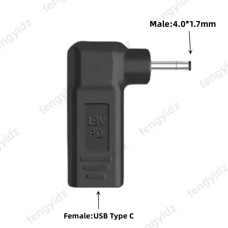 Laptop Power Adapter Connector Dc Plug USB Type C Female to 