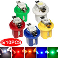 5/10Pcs 12V T5 LED Car Instrument Panels Bulbs High-quality 
