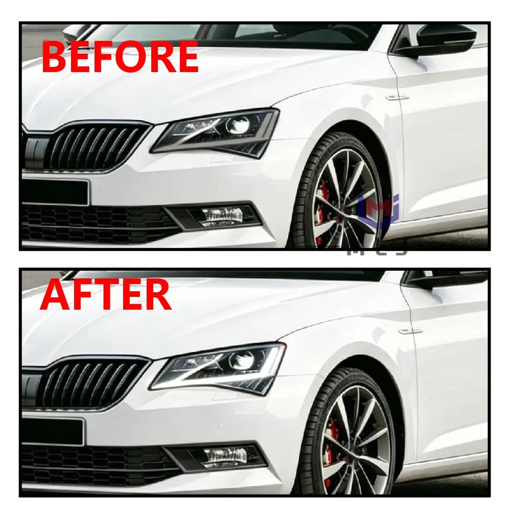 LED Headlight Angel Eye Circuit Board Chip Radiator Module For Vauxhall Skoda Superb 3V 2015-2024 for Skoda