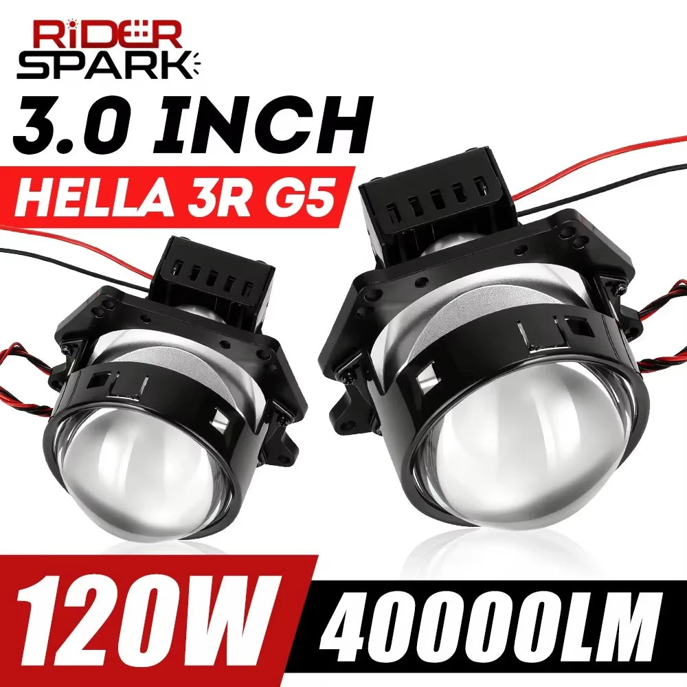 3.0inch Hella Bi Led Lenses 90W Spotlights Car Headlight Bul