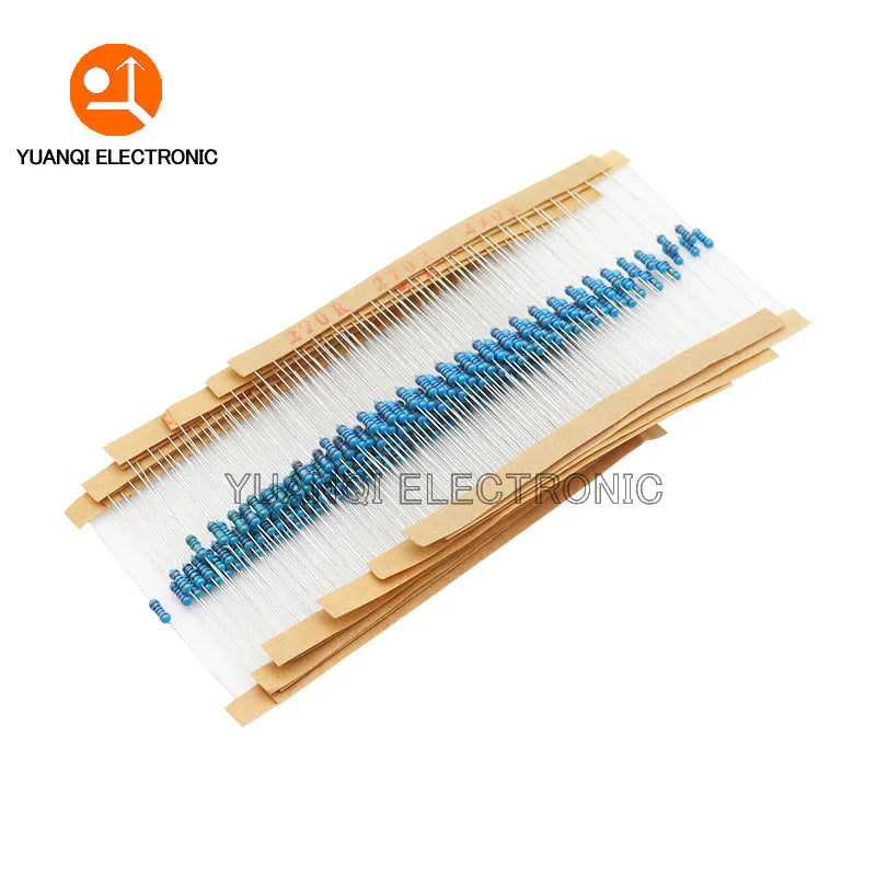 600pcs/set 300pcs/set 30 Kinds 1/4W Resistance 1% Metal Film