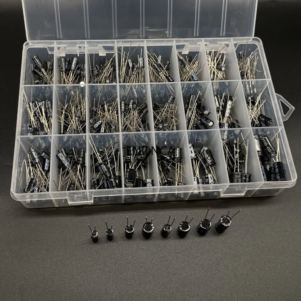 510Pcs/lot 0.1UF-1000UF 24Values Aluminum Electrolytic Capac