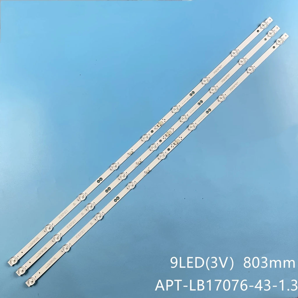 LED Backlight Strip for Skyworth APT-LB17076-43-1.3 43E2A 43F5 43X6 43G2A 43K5C 43E382W RDL430WY(BD0-100)