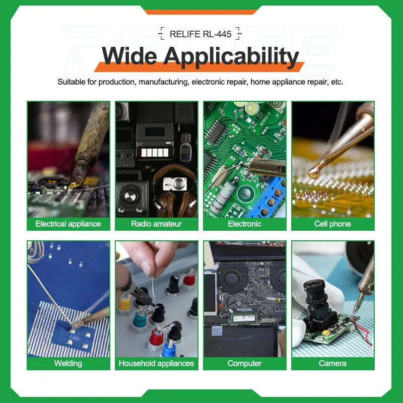 RELIFE RL-445 0.3/0.4/0.5/0.6mm High Purity Solder Wire Rosi