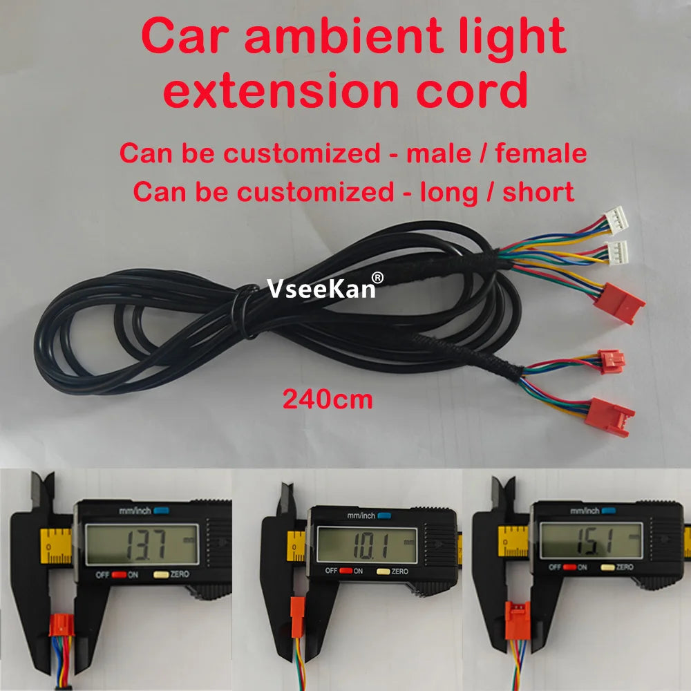 Car Ambient Light Accessories Accessories Y-Wires Light Strips Fog Lights Footlights Pull-String Lights Storage Box Light