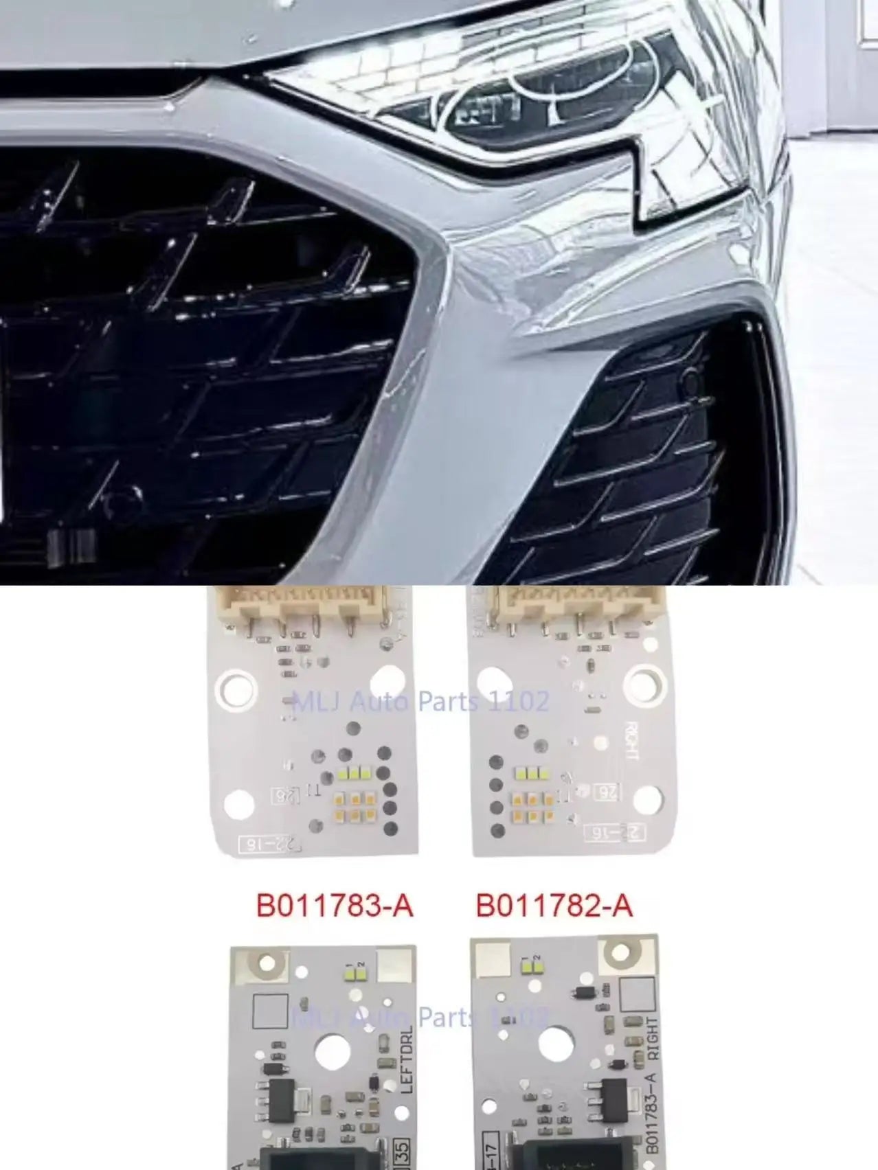 LED Headlight DRL White Lightsource Boards for Audi S3 A3
