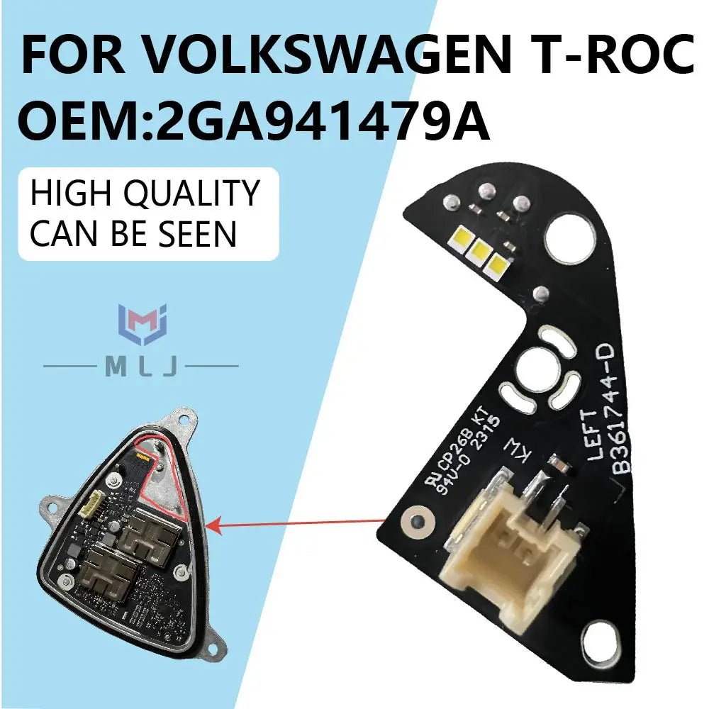 Angel Eyes LED Chip Light Source Panel DRL Turn Signal Board For Volkswagen T-ROC Daytime Running