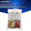 55PCS/Set Square Plastic Fuse Assortment Kit 392 0.5A 1A 2A 