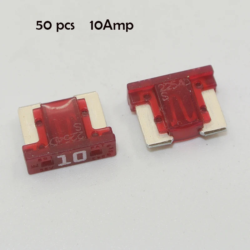 90/50pcs Fuses Micro Short Low Profile Mini Blade Fuse Assortment 3A 5A 7.5A 10A 15A 20A for Car Boat Truck SUV Automotive
