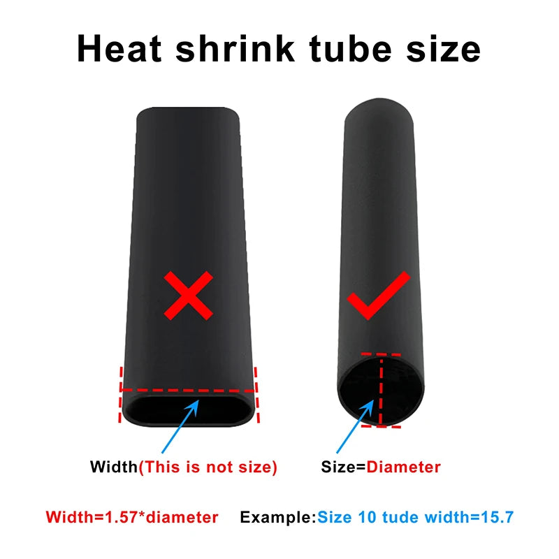 1M 2M 4 1 Thermoretractile Heat Shrink Tube with Glue Dual W