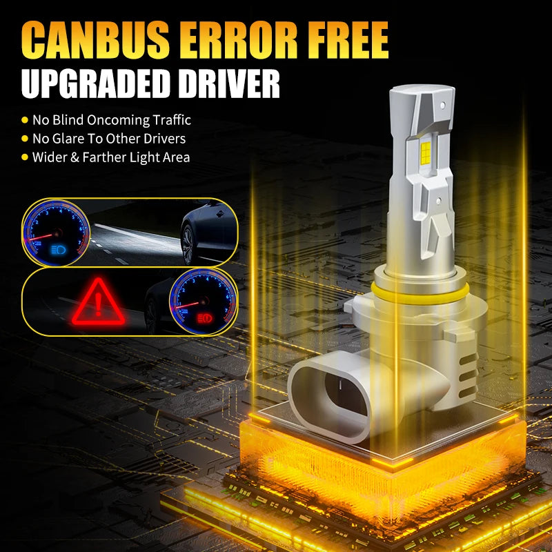 New 2 PCS HB3 9005 Led Headlight Bulb H11 H7 H13 H4 9004 900