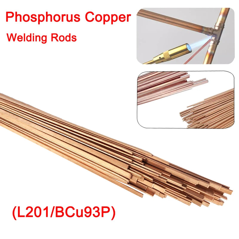 1.0/2.0mm 50cm Phosphorus Copper Electrode Welding Rod Brass
