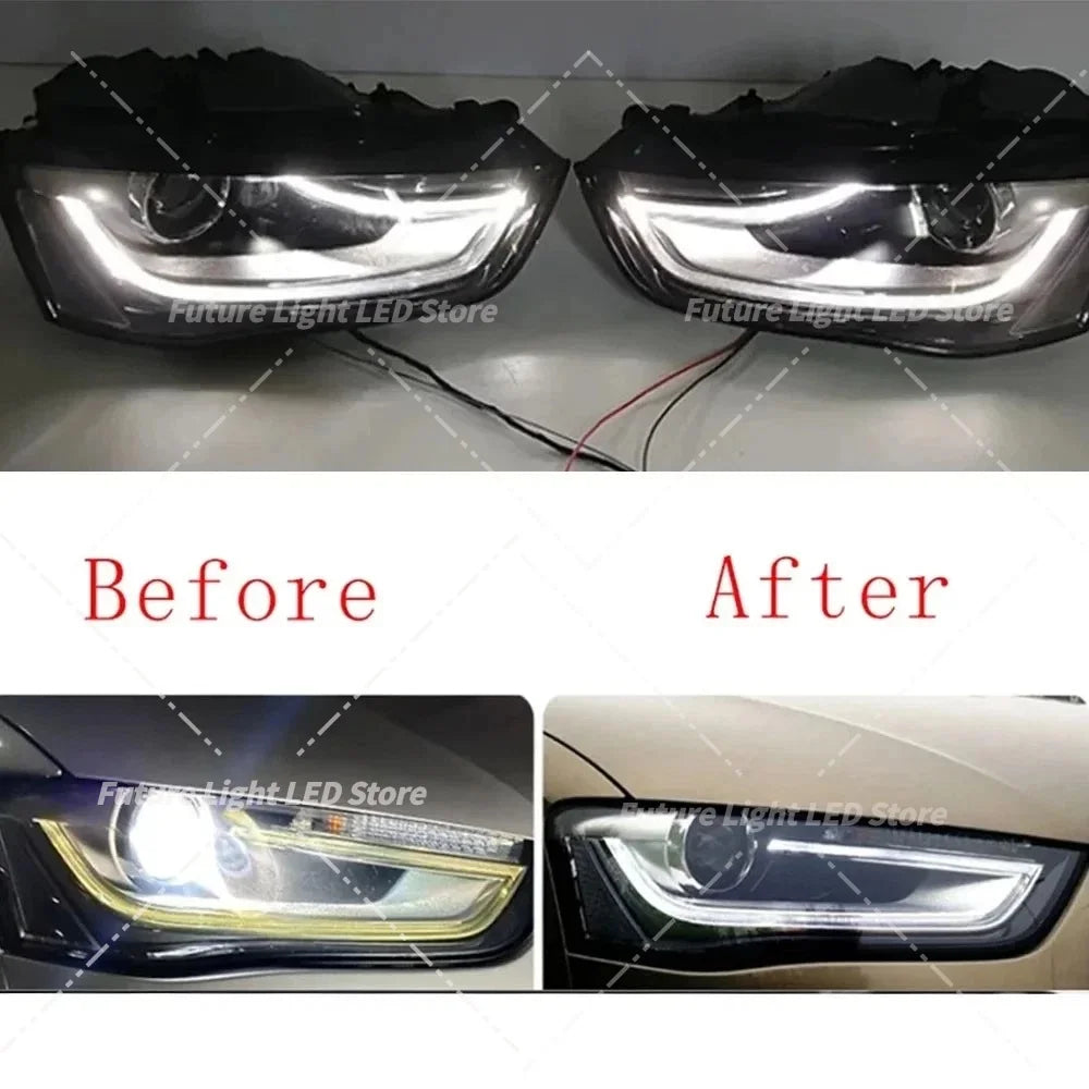 Xenon Headlight Daytime Running Lights Chips Module Daylight LED DRL Boards Angel Eyes for Audi A4L B8 A4
