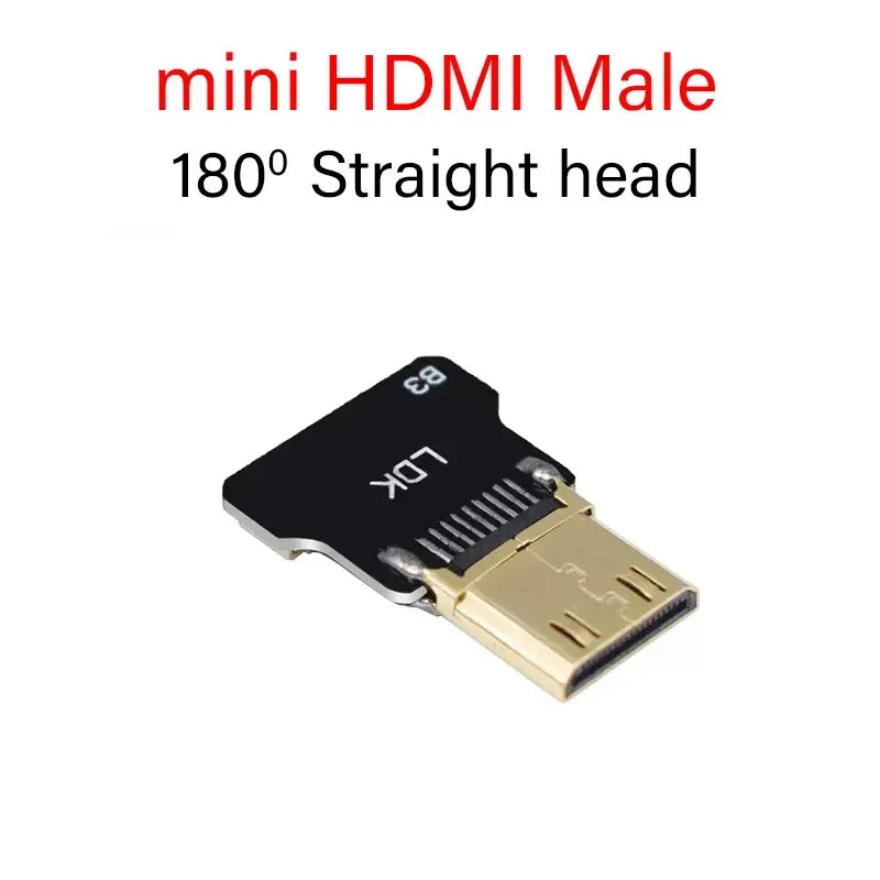 FPV HDMI-Compatible Connector Flexible Flat Cable Raspberry Pi 4 Micro HDMI To HDMI/Mini HDMI Female 90 Degree FFC 20pin