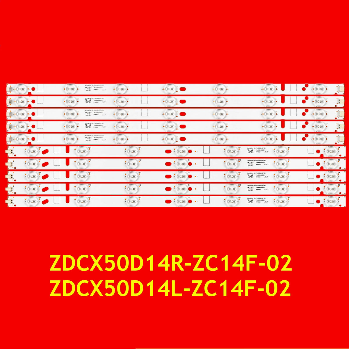 LED Backlight Strip for LT-50E350 LT-50E560 LE-5018 LE-5029 TF-LED50S7T2 RLDED5078A-F ZDCX50D14R-ZC14F-02