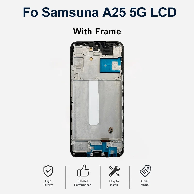 AMOLED For Samsung Galaxy A25 5G A256B LCD Touch Screen Digi