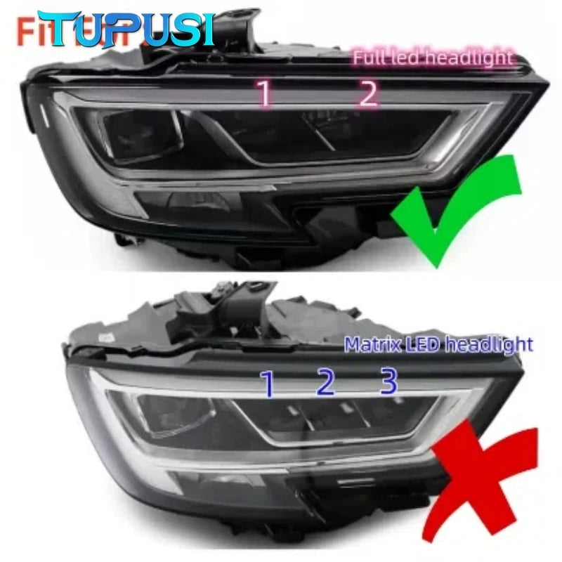LED Headlight DRL White Lightsource Boards B011783-A B011782-A 8V0998474A for Audi S3 A3