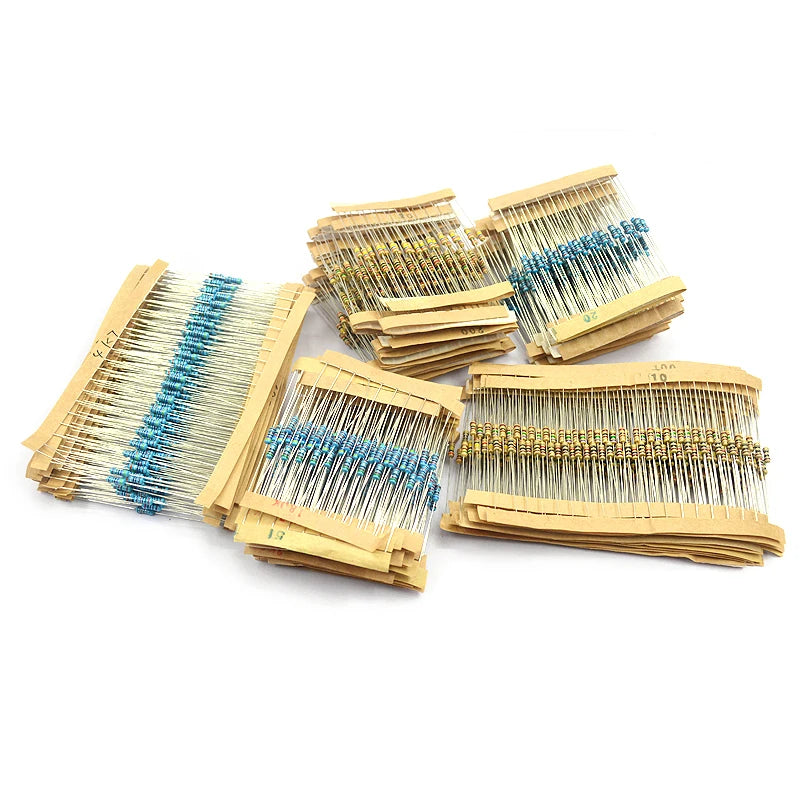 600pcs/set 30 Kinds 1/4W Resistance 1% Metal Film Resistor P