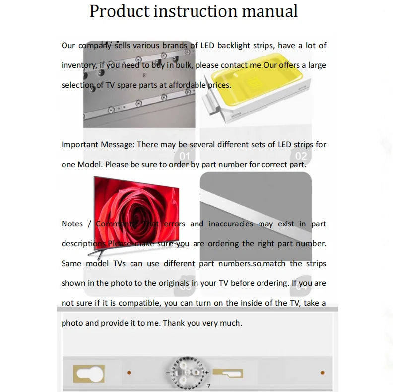 LED for Sansui 32 Smx32v1ah B19-32N1-3030-OD35-2x6-574.4x12 Starwind SW-LED32SG301 SW-LED32BG201