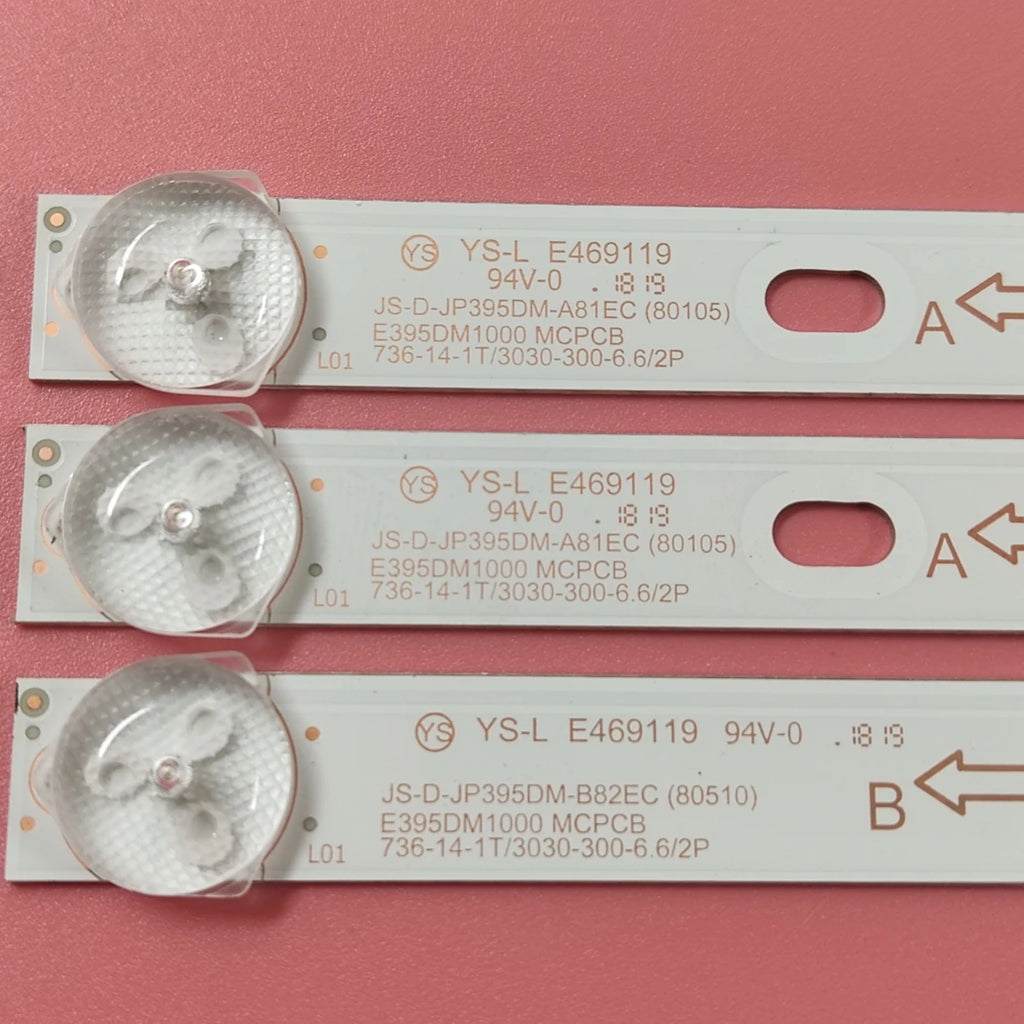 LED Backlight Strip for D40-M30 40BF400 JS-D-JP395DM-A81EC JS-D-JP395DM-B82EC (80105) E395DM1000 MCPCB