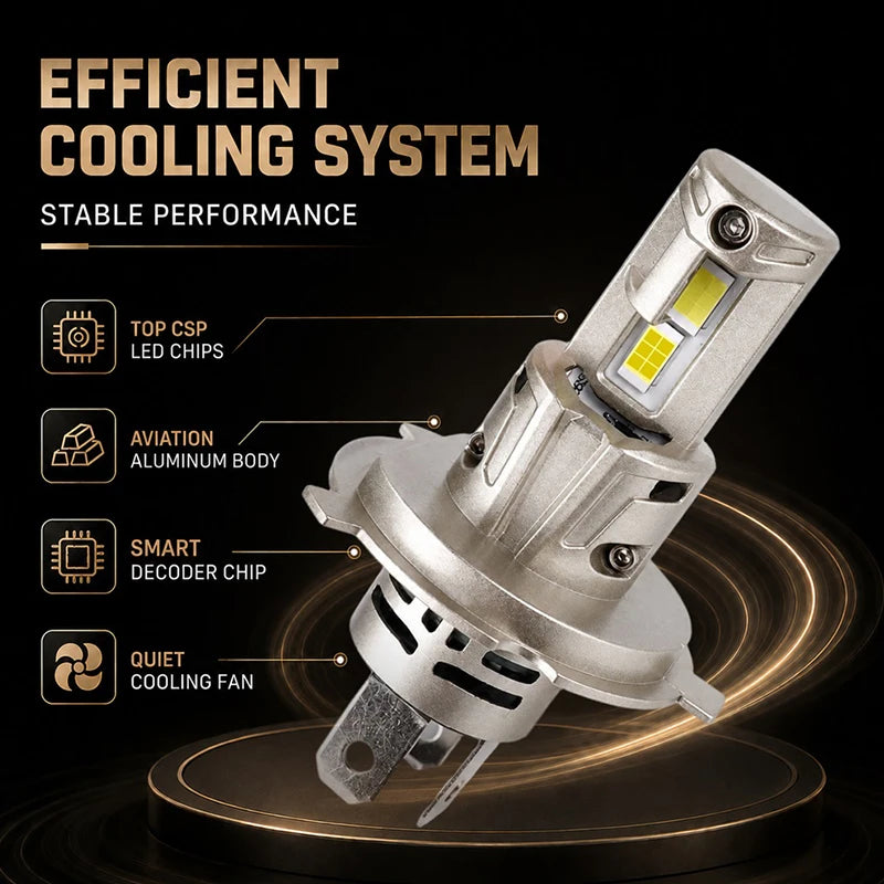 OSRAM Original FLASH LED H4 H19 Car Headlight Bulb P43t PU43