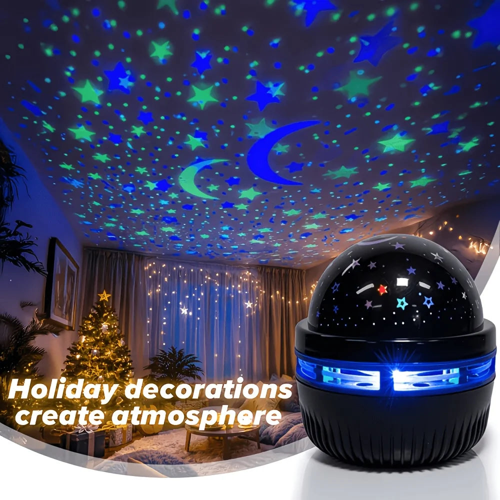 LED Starry Sky Night Lights USB Star Moon Projector Lamp 5V 
