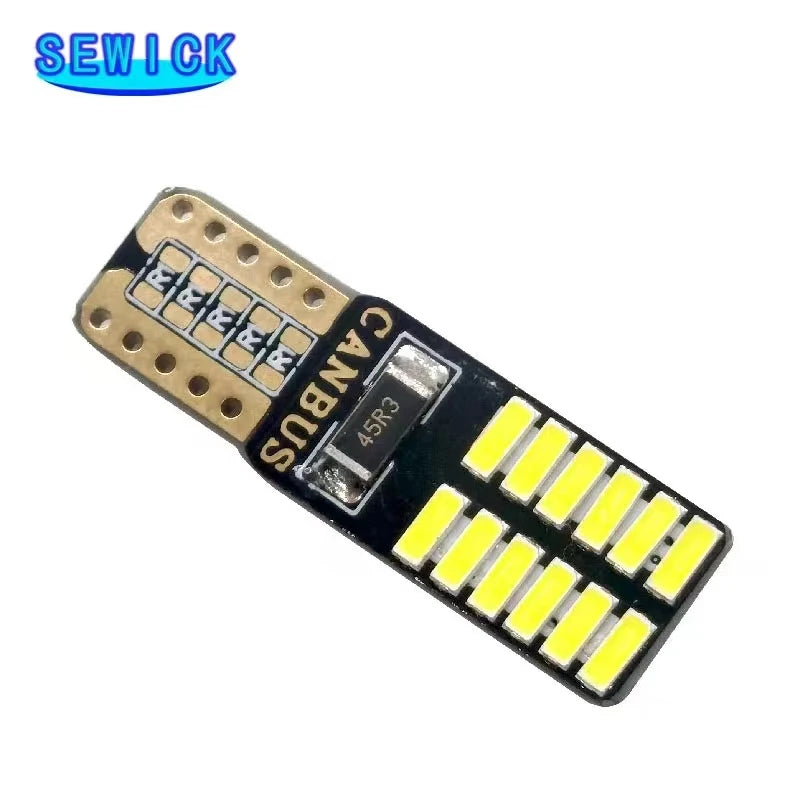 100pcs 12V/24V Canbus T10 W5W 194 501 Car LED Interior Instr
