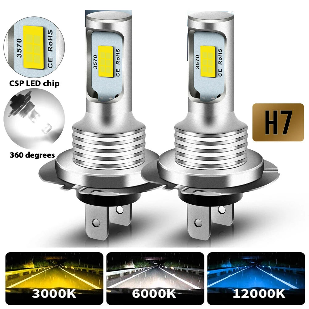 LED H7 20000LM 4300K 8000K 3000K HB3 HB4 9005 9006 H3 H1 H8 
