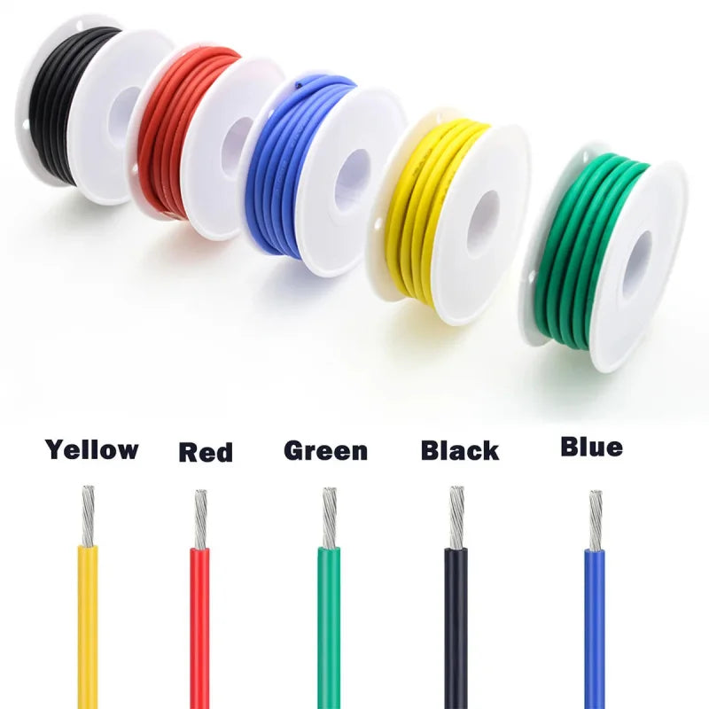 Flexible Silicone Electrical Wire Kit 16 18 20 22 24 26 28 3