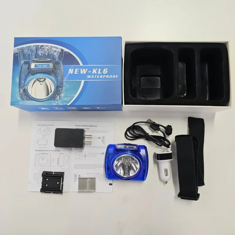 2 18650 7000mah Ip68 Mining Lamp Explosion-proof Headlight H