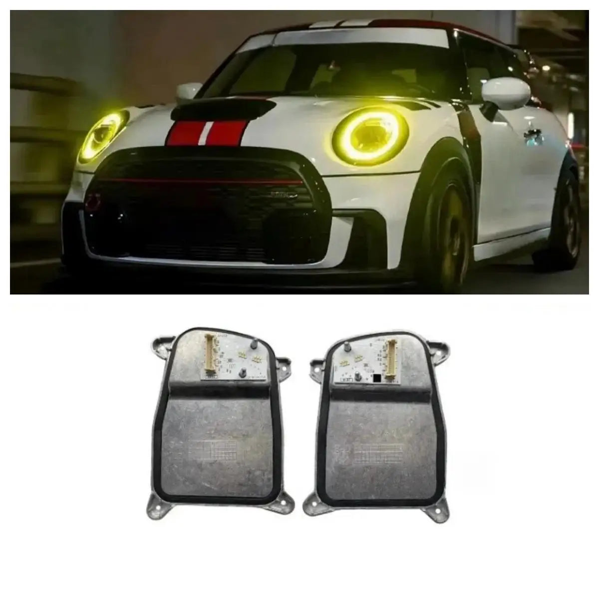 Angel Eye DRL Board For 2019 2020 2021 Mini Cooper F55 F56 F57 Clubman F54 LCI LED Headlight Daytime Running