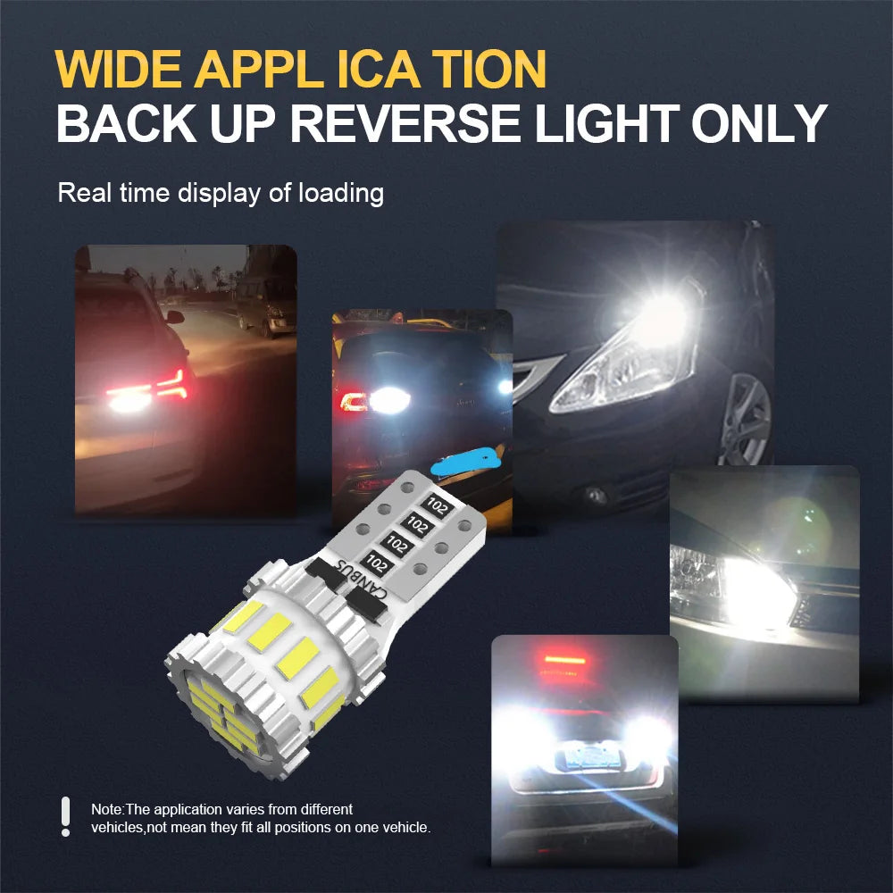 2PCS T10 W5W LED CANBUS No Error 12V Car Side Interior Light