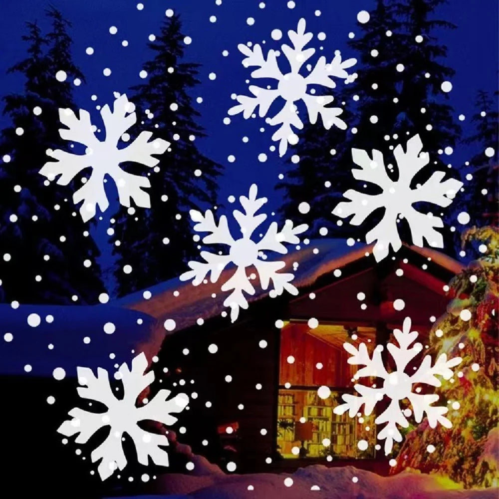 2025 LED USB Snowflake Projector Holiday Lights Christmas Pr