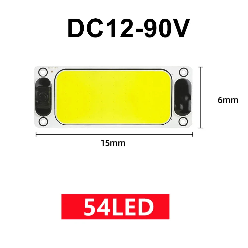 2 1PCS Ultra-bright LED Light Source with Switch Chip Reading Night Light 12-90V Interior Light Ceiling Lamp Car Camper Boat
