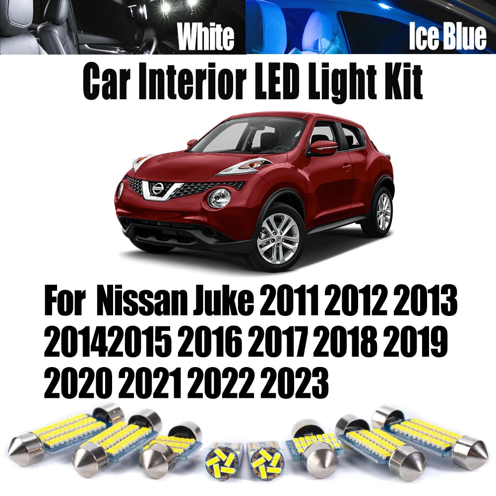 LED Interior Light Kit for Nissan 2011-2017 - Canbus Error-Free Interior Bulbs