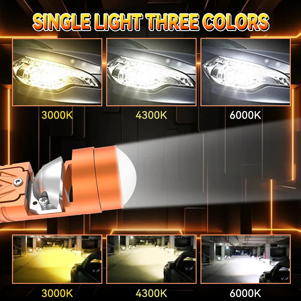 H7 Led Headlight Bulbs 6000K 4300K 3000K H7 Mini Projector L