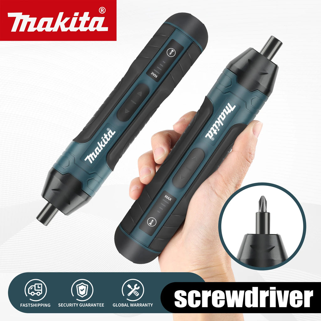 Makita Electric Screwdriver 1300mAh Rechargeable Adjustable 